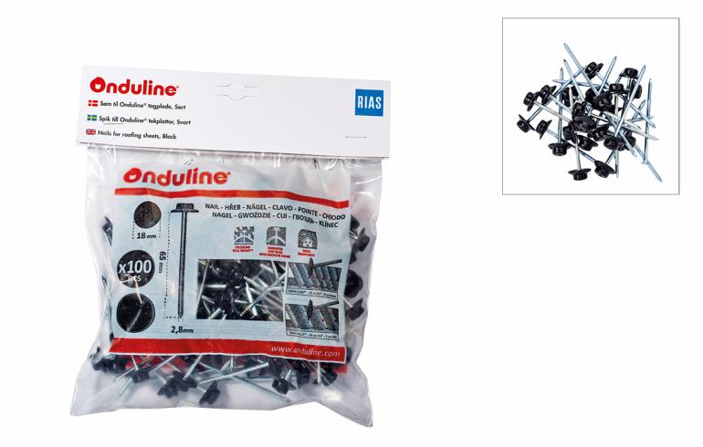 Onduline® Bitumen, Takskiva, Profil 95/38, Röd, 950mm x 2000mm